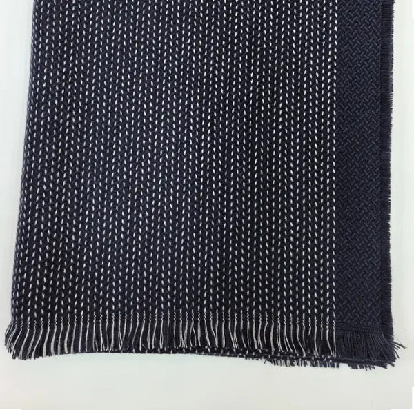 Maryam’s Essential Luxury Men Extra Long Acrylic Woven Winter Scarf