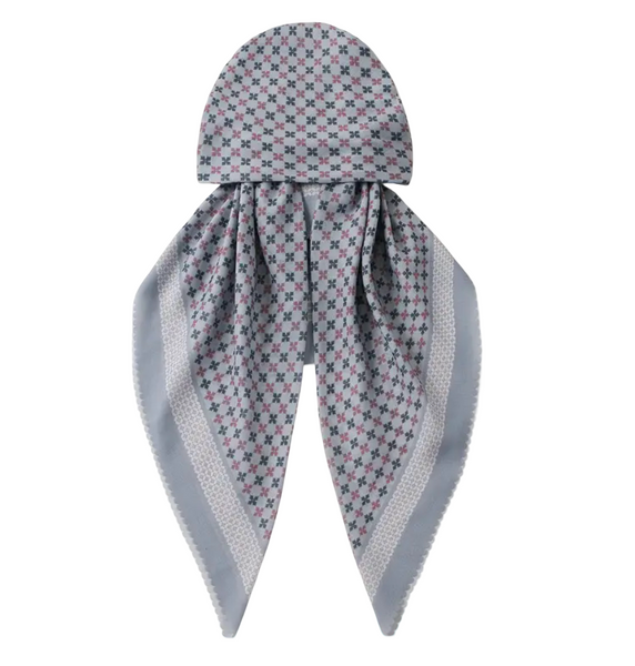 Maryam’s Essential Mature Elegant Vintage Print Pre-Tied Elastic Band Hijab