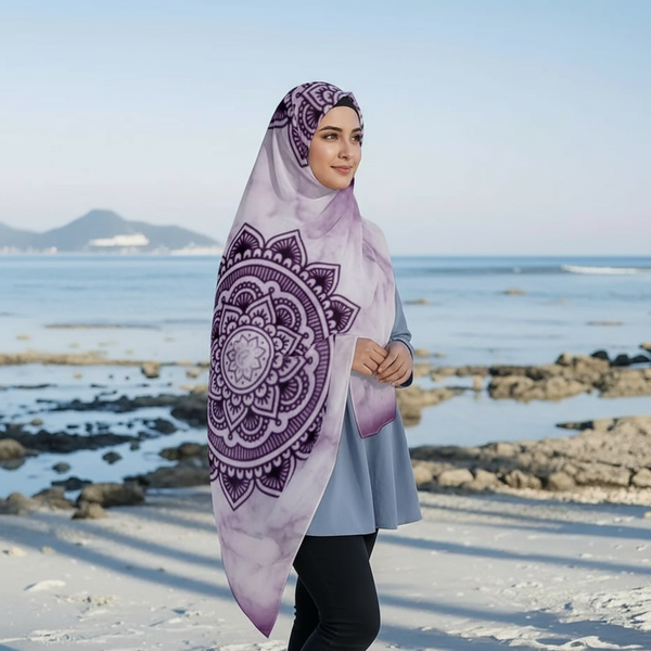 Maryam’s Essential Luxury Premium Printed Polyester Hijab