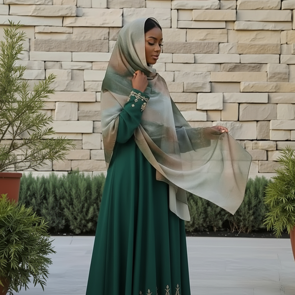 Maryam’s Essential Premium Water Wave Marble Print Chiffon Hijab