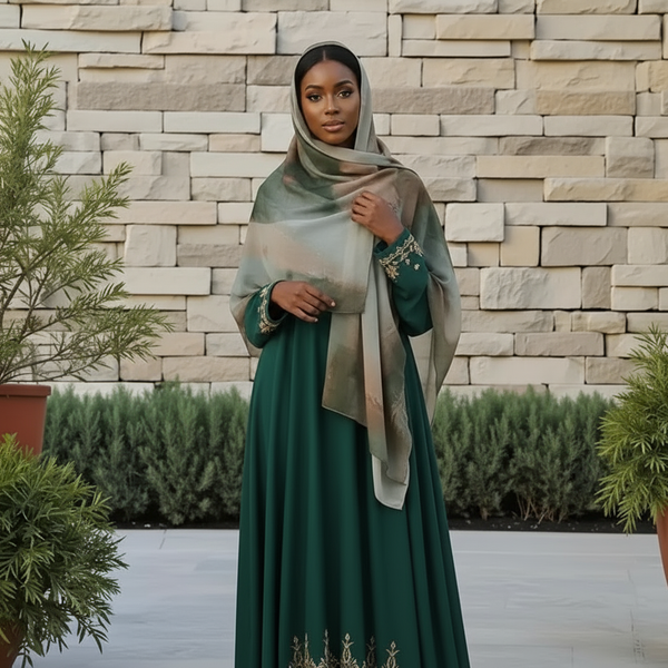Maryam’s Essential Premium Water Wave Marble Print Chiffon Hijab