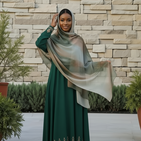 Maryam’s Essential Premium Water Wave Marble Print Chiffon Hijab