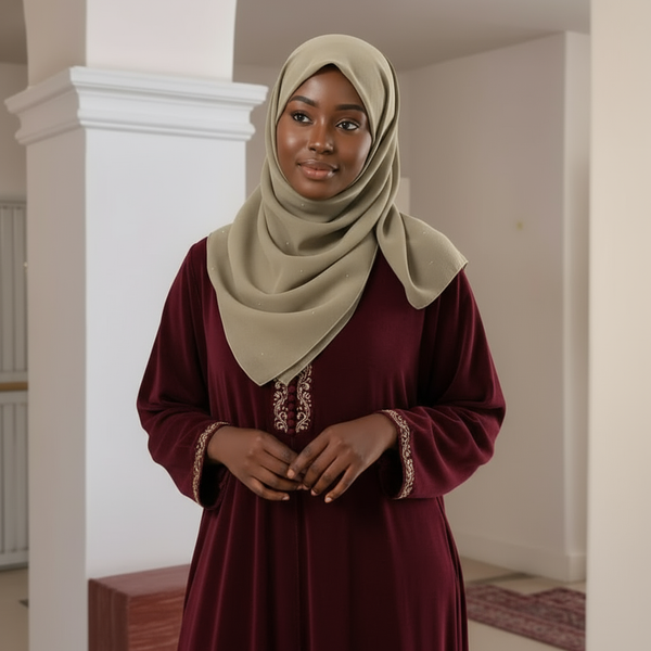 Maryam's Essential Large Premium Diamanté Cotton Viscose Hijab