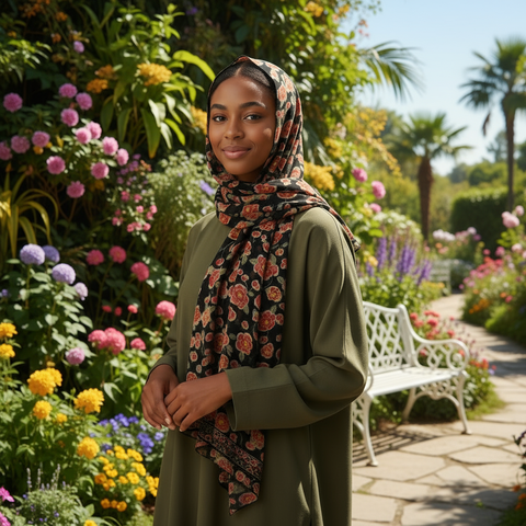 Maryam’s Essential Premium Print Chiffon Hijab Scarf
