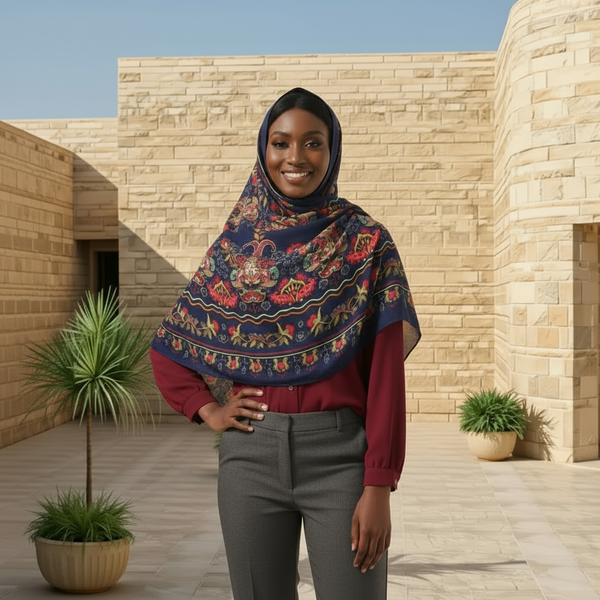 Maryam’s Essential Premium Print Chiffon Hijab Scarf