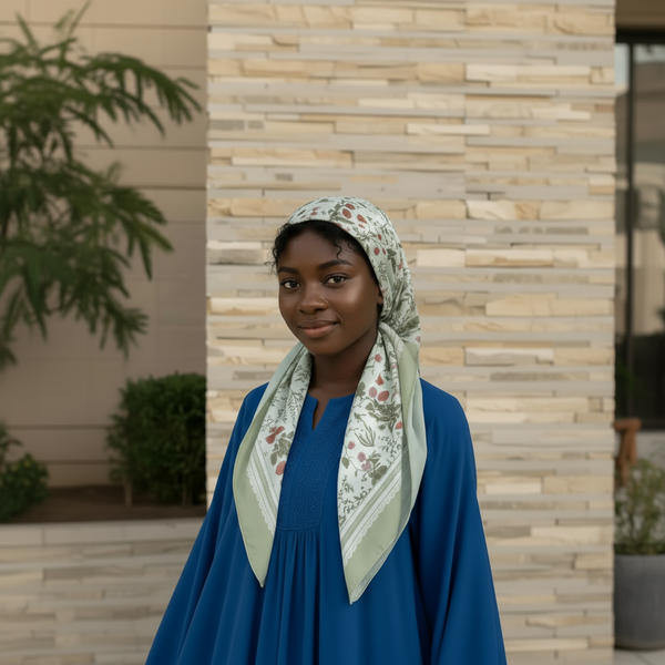 Maryam’s Essential Luxury Silk Polyester Printed Shawl/Hijab