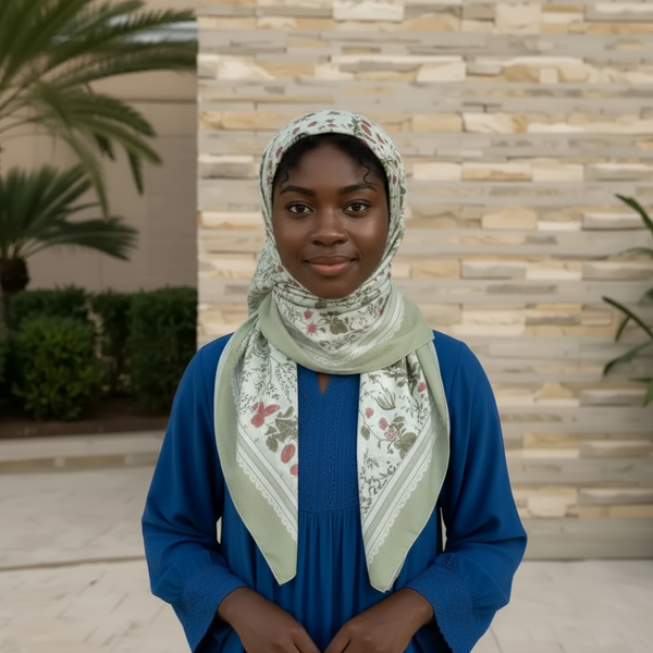 Maryam’s Essential Luxury Silk Polyester Printed Shawl/Hijab