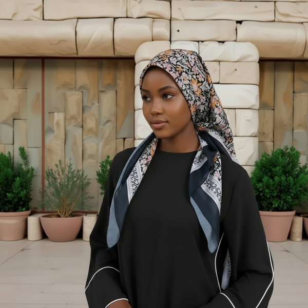 Maryam’s Essential Luxury Silk Polyester Printed Shawl/Hijab