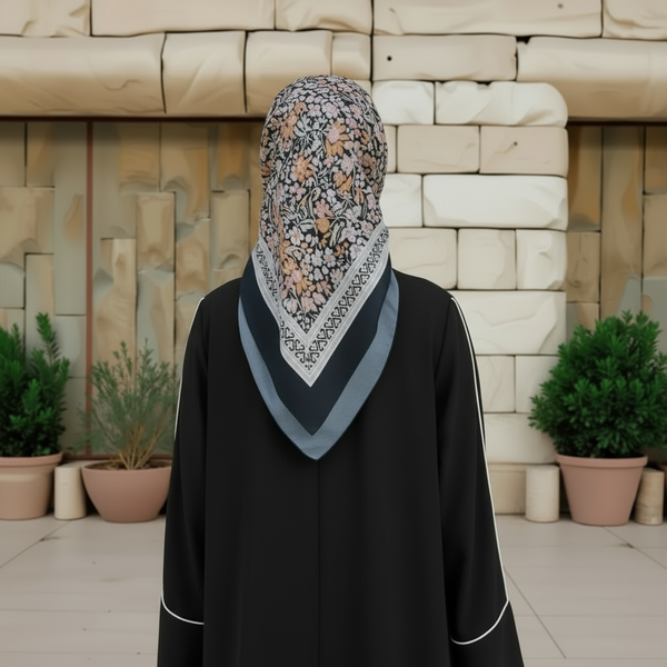 Maryam’s Essential Luxury Silk Polyester Printed Shawl/Hijab