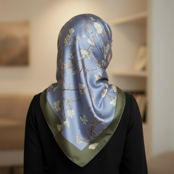 Maryam’s Essential Luxury Silk Polyester Printed Shawl/Hijab