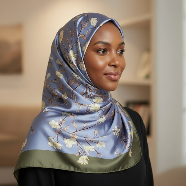 Maryam’s Essential Luxury Silk Polyester Printed Shawl/Hijab
