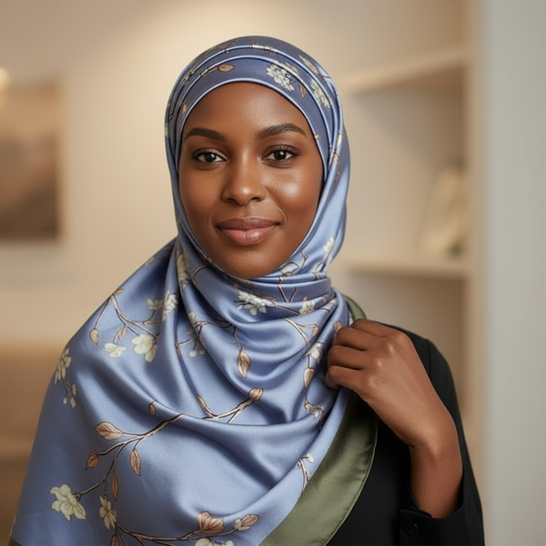 Maryam’s Essential Luxury Silk Polyester Printed Shawl/Hijab