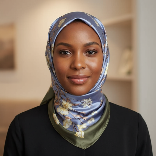 Maryam’s Essential Luxury Silk Polyester Printed Shawl/Hijab