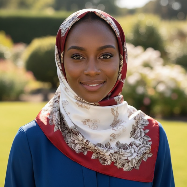 Maryam’s Essential Luxury Silk Polyester Printed Shawl/Hijab