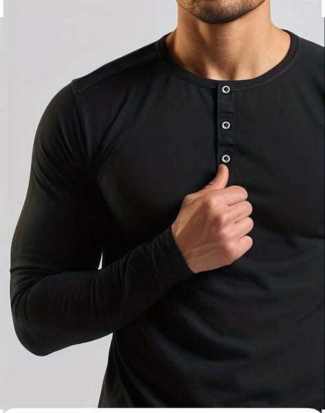 Maryam’s Essential Luxury Casual Breathable V-Neck Button Long Sleeves Shirt