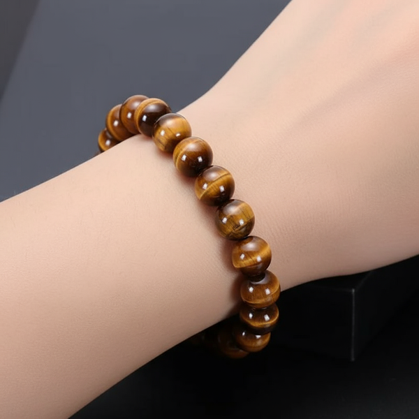 Maryam’s Essential Unisex Tiger Eye Vintage Natural Beaded Bracelet