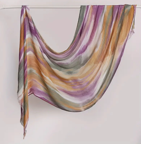 Maryam’s Essential Gradient Pattern Tye and Dye Wrinkle Resistant Hijab