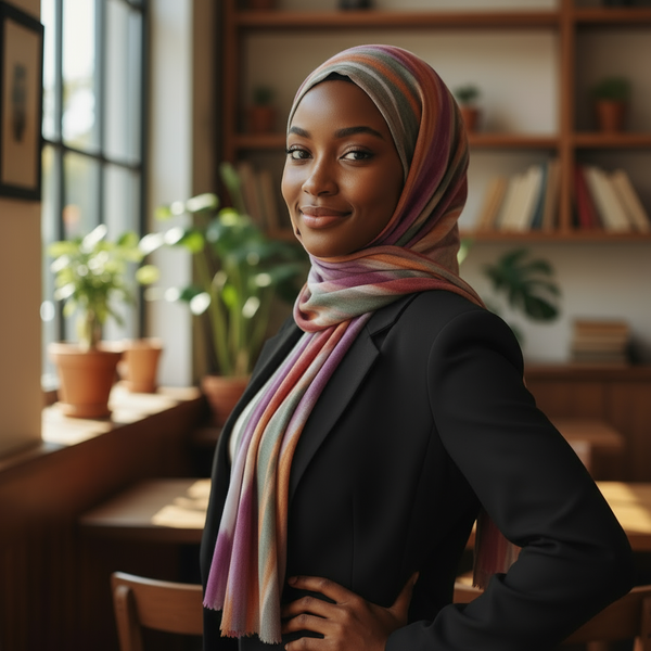 Maryam’s Essential Gradient Pattern Tye and Dye Wrinkle Resistant Hijab