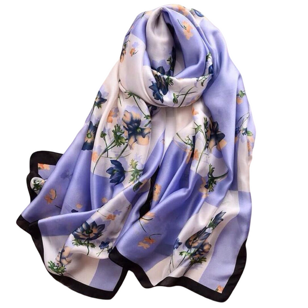 Maryam's Essential Stunning Silk Satin Printed Shawl/Hijab