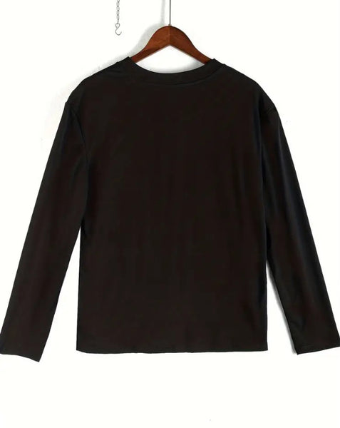 Maryam’s Essential Luxury Casual Breathable V-Neck Button Long Sleeves Shirt