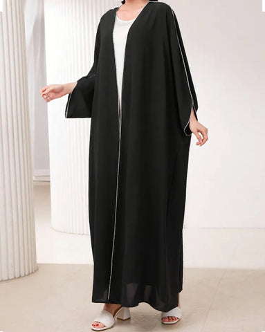 Maryam's Essential Luxury Maxi Length Plain Kaftan Abaya