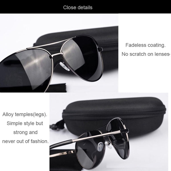 Maryam's Diamond Style Men’s Aviator Polarised Sunglasses UV400 for driving