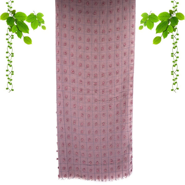 Maryam's Diamond Style Plain Checked Cotton Crinkle Hijab