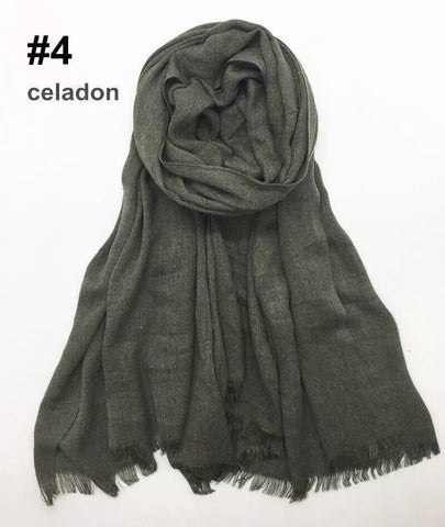 Maryam’s Diamond Style Plain Pashmina Hijab