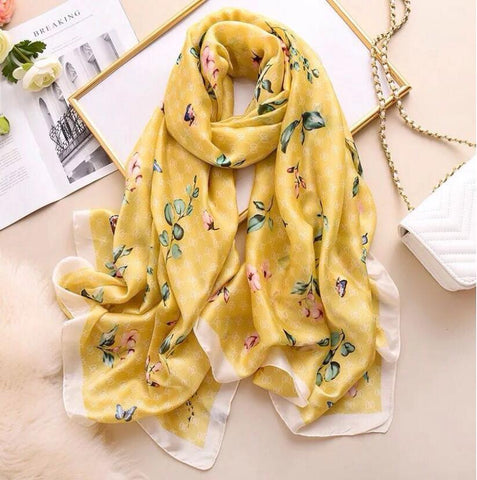 Maryam's Diamond Style Stunning Silk Satin Printed Shawl/Hijab