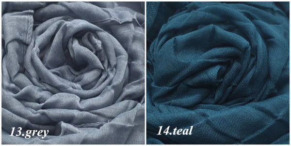 Maryam's Diamond Style Embossed Grid Viscose Solid Crinkle