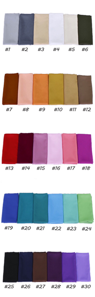 Maryam's Diamond Style Stunning Plain Satin Shawl/Hijab
