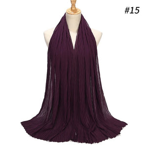 Maryam's Diamond Style Pleated Chiffon Hijab