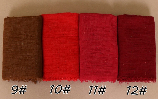 Maryam's Diamond Style Latest Premium Shimmer Cotton Crinkle Hijab