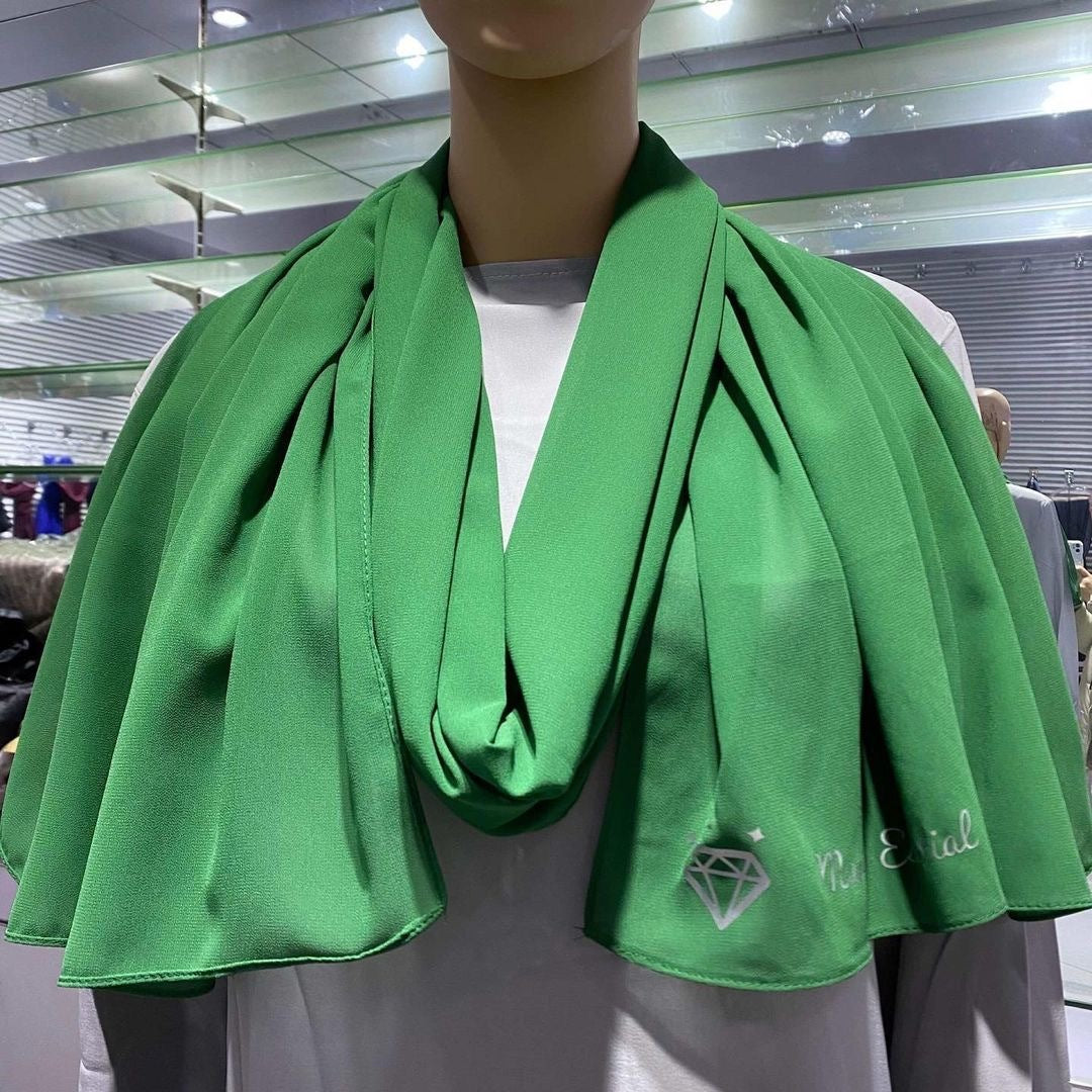 Maryam’s Diamond Style Plain Signature Chiffon Hijab