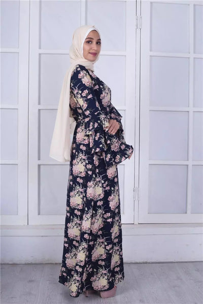 Maryam's Diamond Style Classic Flower Maxi Dress