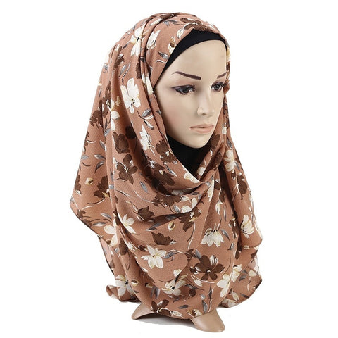 Maryam's Diamond Style Printed Bubble Chiffon Hijab
