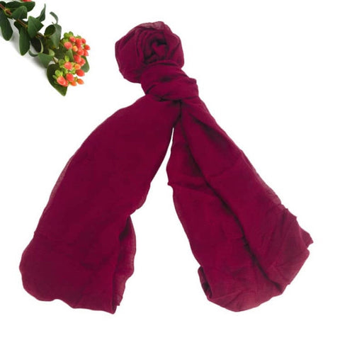 Maryam's Diamond Style Plain Pure Colour Viscose Soft Hijab/Shawl