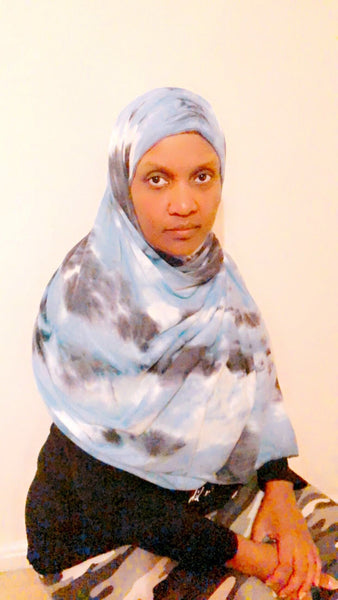 Maryam's Diamond Style Unique Tie - Dye Jersey Hijab