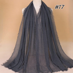 Maryam's Diamond Style Latest Premium Shimmer Cotton Crinkle Hijab