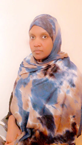 Maryam's Diamond Style Unique Tie - Dye Jersey Hijab