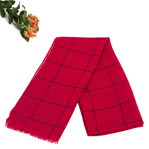 Maryam's Diamond Style Plain Checked Cotton Hijab