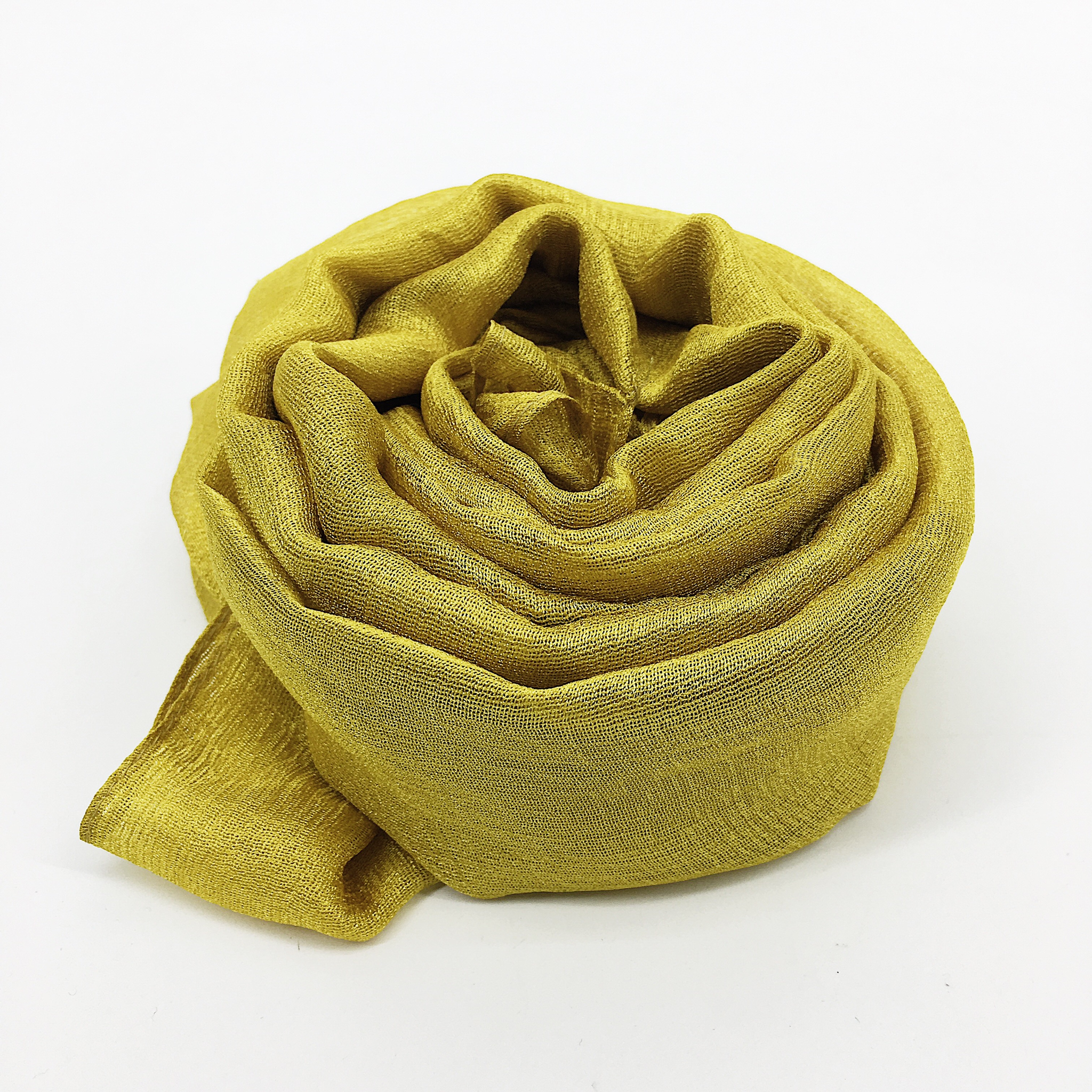 Maryam's Diamond Style Plain Linen Silk Polyester Hijab