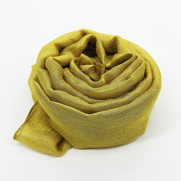 Maryam's Diamond Style Plain Linen Silk Polyester Hijab