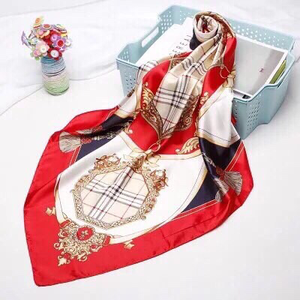Maryam's Diamond Style Stunning Silk Satin Printed Shawl/Hijab