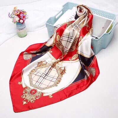 Maryam's Diamond Style Stunning Silk Satin Printed Shawl/Hijab
