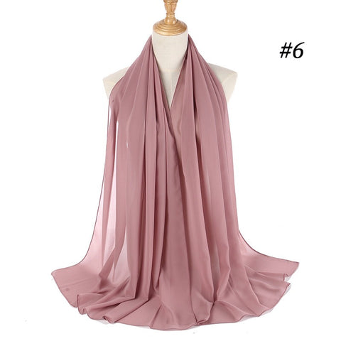 Maryam's Diamond Style Georgette Soft Chiffon Scarf/Hijab