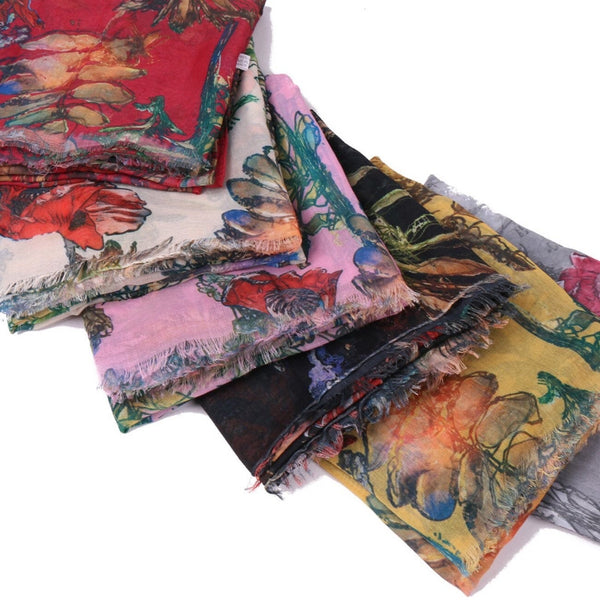 Maryam’s Diamond Style Floral Printed Cotton Hijab