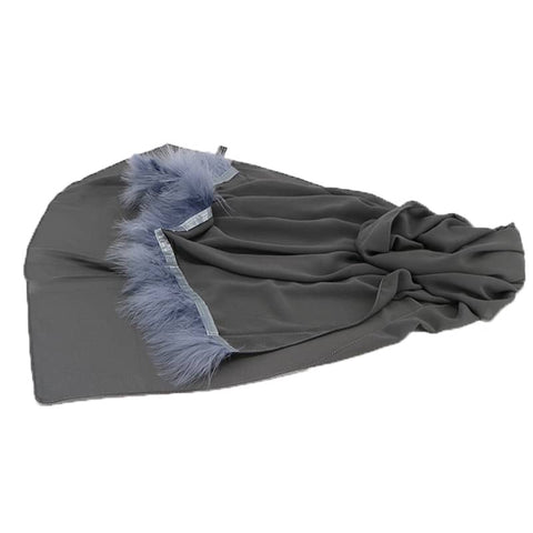 Maryam’s Diamond Style Furry Feather Edge Chiffon Hijab