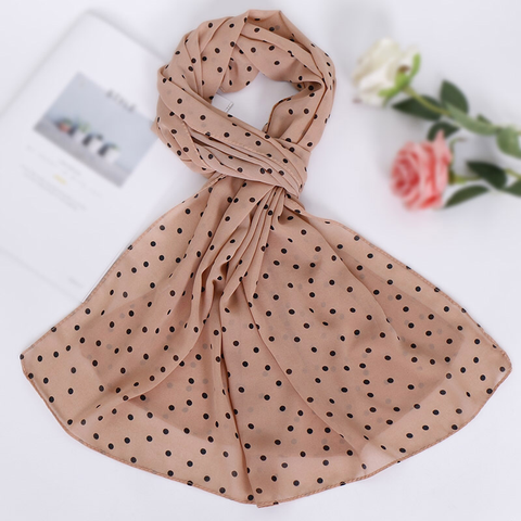 Maryam's Diamond Style Polka Dot Bubble Chiffon Hijab