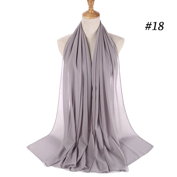 Maryam's Diamond Style Georgette Soft Chiffon Scarf/Hijab